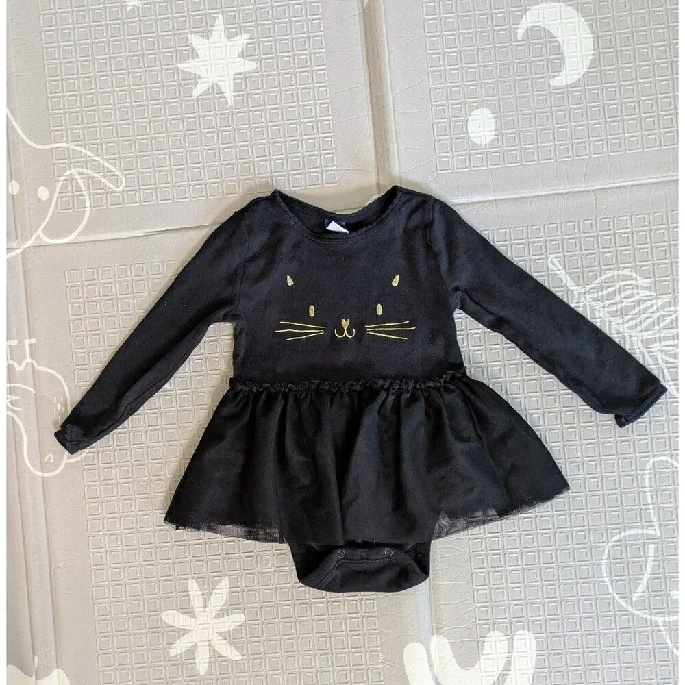 Old Navy Toddler Girl Dresses 18-24M Lot of 3 Pink Peach Black Tulle Party